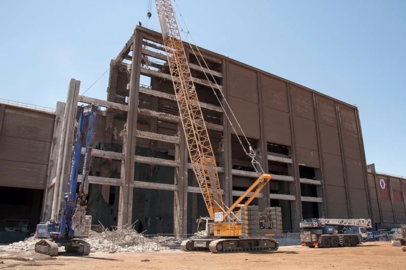 Demolition of the Old Converter Building, Siderurgia Nacional, Seixal